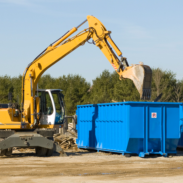 can i request a rental extension for a residential dumpster in Burdette